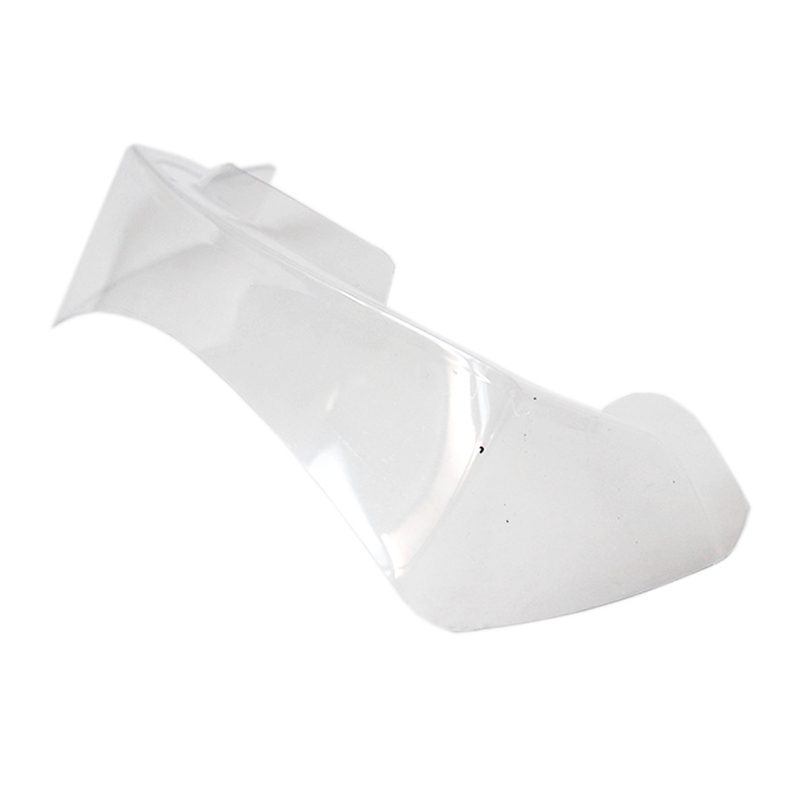 Rear spoiler transparent